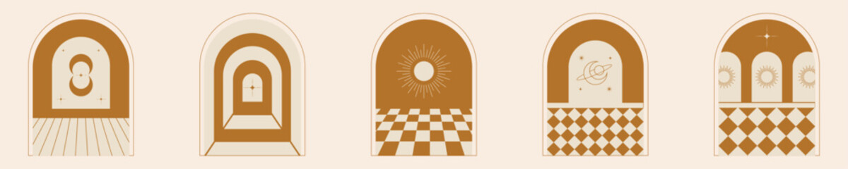 Boho Arch Abstract Minimalism III