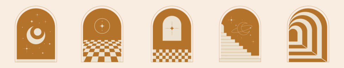 Boho Arch Abstract Minimalism II