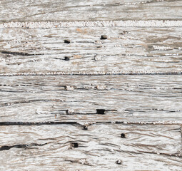 Fototapeta premium old wood texture background, the color has naturally faded and has flaws over time.