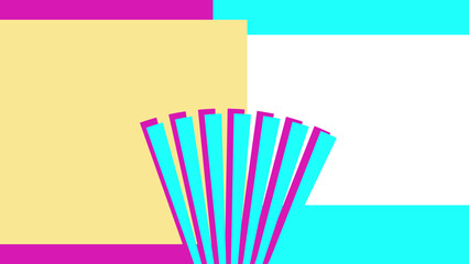 QFHD Flat Background Simple Collection Vector Retro Color