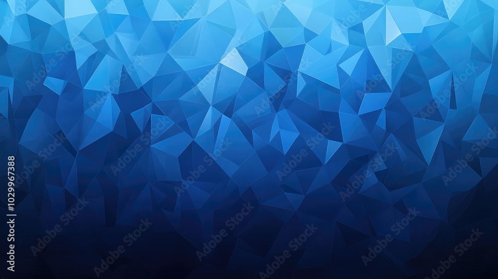 Poster modern blue banner with overlapping geometric patterns and a smooth gradient transitioning from ligh