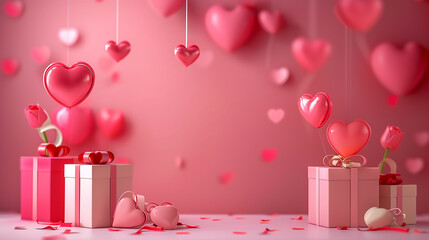 Happy Valentines Day template background
