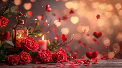 Happy Valentines Day template background

