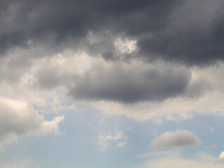 Fototapeta premium A mix of cloudy and sunny clouds