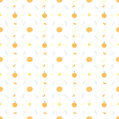 Seamless christmas pattern. New year background. Colored illustration with christmas icons