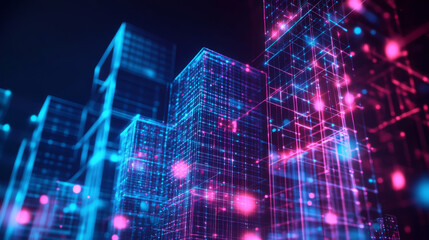 3D NFTs are unique digital artworks that are secured by blockchain technology. They act like certificates of ownership for digital photos and objects.low poly wireframe.