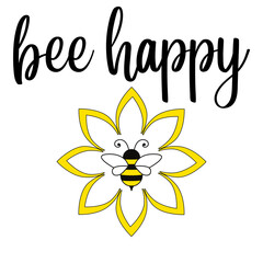 bee happy png