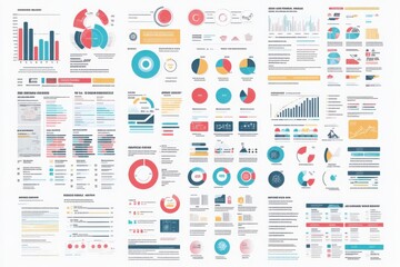 Collection of Colorful Info-graphics and Data Visualizations