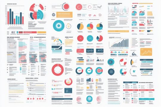 Collection of Colorful Info-graphics and Data Visualizations