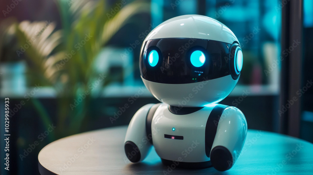 Poster a virtual assistant uses voice recognition to understand your commands. it's powered by artificial i