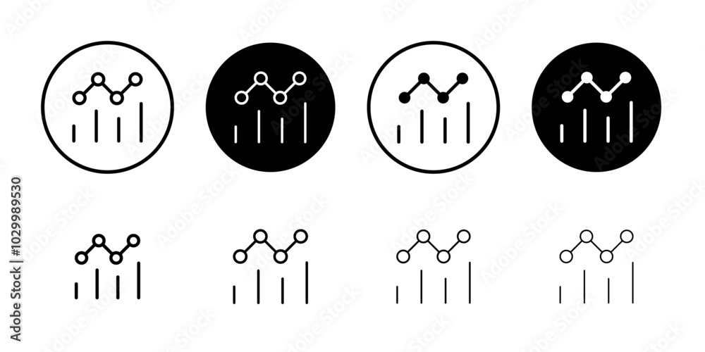 Poster Chart Icon Outline vector for web ui