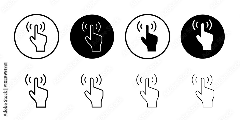 Poster Interactive icon Outline vector for web ui