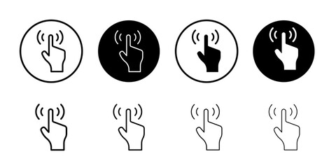 Interactive icon Outline vector for web ui