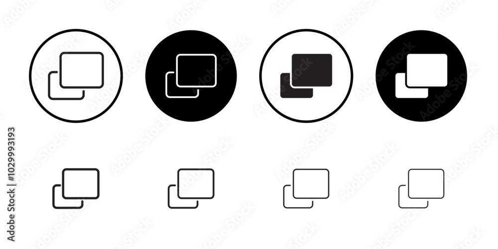 Poster Pop up icon Outline vector for web ui
