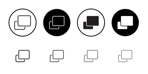 Pop up icon Outline vector for web ui