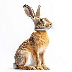 Obraz premium Brown Hare Isolated