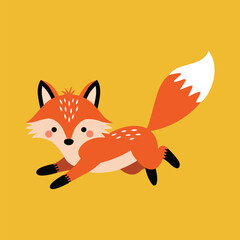 Cute Cartoon Fox