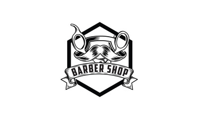 Barbershop, Barber, Haircut's salon vintage hipster logo templates, haircut's salon. Barber shop emblems templates. Vector illustration