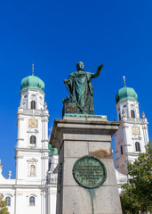 Obraz premium Dom Sankt Stephan in Passau, Bayern
