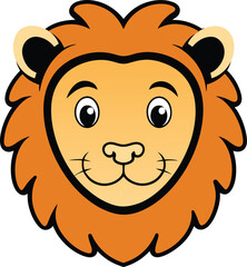lion head cartoon