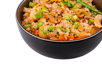 Delicious asian chicken stir-fry with vegetables