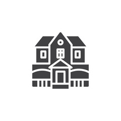 A spooky house vector icon