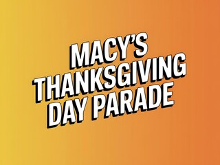 Fototapeta premium Macy's Thanksgiving Day Parade Announcement