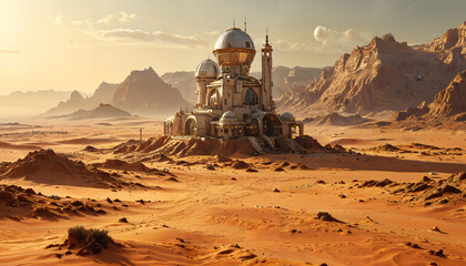 Oasis futuriste sur Mars