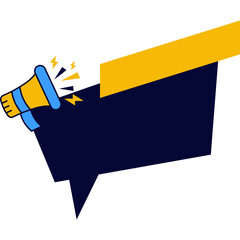 Promotion Banner with Megaphone 