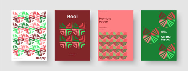 Fototapeta premium Geometric Flyer Layout. Modern Brochure Template. Abstract Background Design. Banner. Book Cover. Poster. Report. Business Presentation. Newsletter. Magazine. Leaflet. Handbill. Advertising