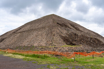 pyramid of the ruins in mexico San Juan Teotihuacán