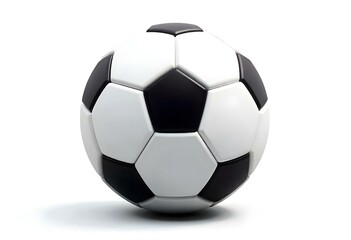 A classic black and white soccer ball