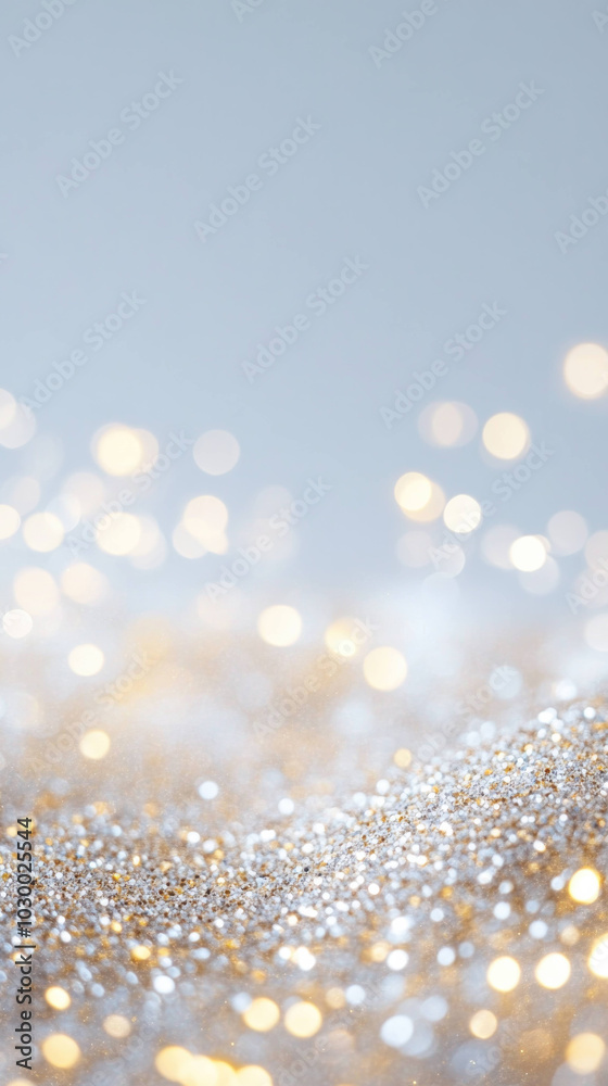 Aufkleber shimmering abstract design featuring golden and silver glitter creates captivating and elegant atmos