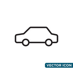Simple Car Icon Design Template 