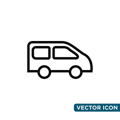 Simple Car Icon Design Template 