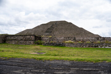 pyramid of the ruins in mexico San Juan Teotihuacán
