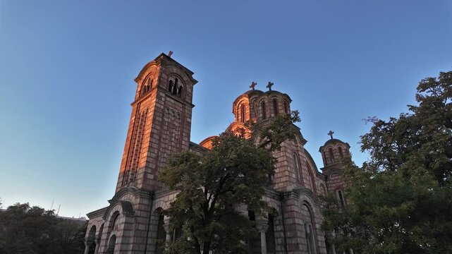 St. Marko church, one of the most famous landmarks in Belgrade, Serbia.