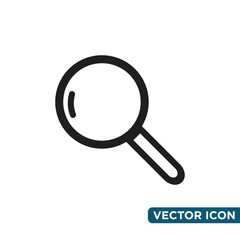 magnifying glass icon simple design templated
