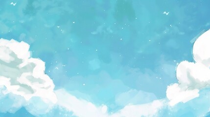 Blue Sky White Ground Background - a serene and beautiful visual. The combination of blue sky and white ground creates a peaceful and charming scene