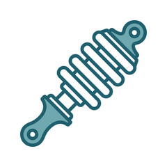 shock breaker icon vector design template simple and clean