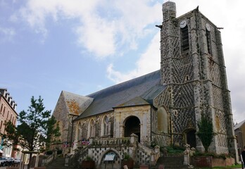 Eglise catholique Saint Pierre de Ault, département de la Somme Hauts de France, france, europe