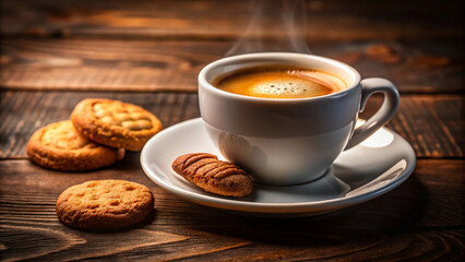 cup of coffee with beans