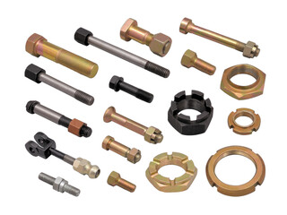 High-quality precision machined hardware components like nuts, bolts, studs, cotter pins, and check nuts, ideal for industrial and automobile applications