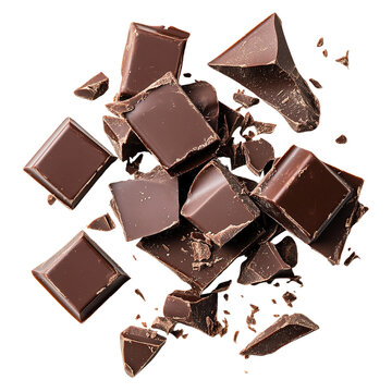 pile of crushed chocolate bars