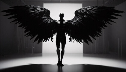 dark angel representing the evil