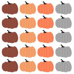 RETRO HALLOWEEN PUMPKIN HEADS DESIGN PATTERN TEXTURE WALLART