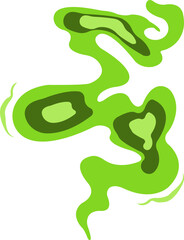 Obraz premium Green Smoke Cloud