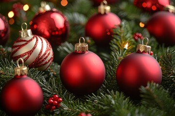 Christmas Season Background created with Generative AI