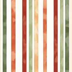 Fototapeta premium Colorful Vertical Stripes with Watercolor Texture