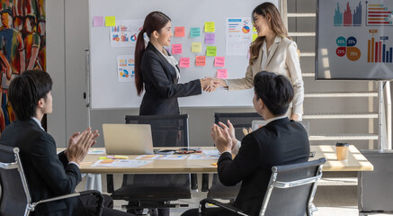 Welcoming New Team Member in Office Presentation